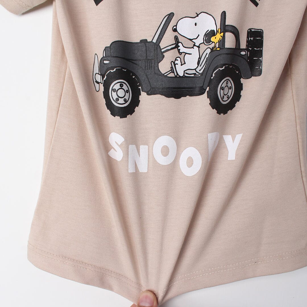 Crave Beige Themed Boys T-Shirt T-Shirt Iluvlittlepeople 