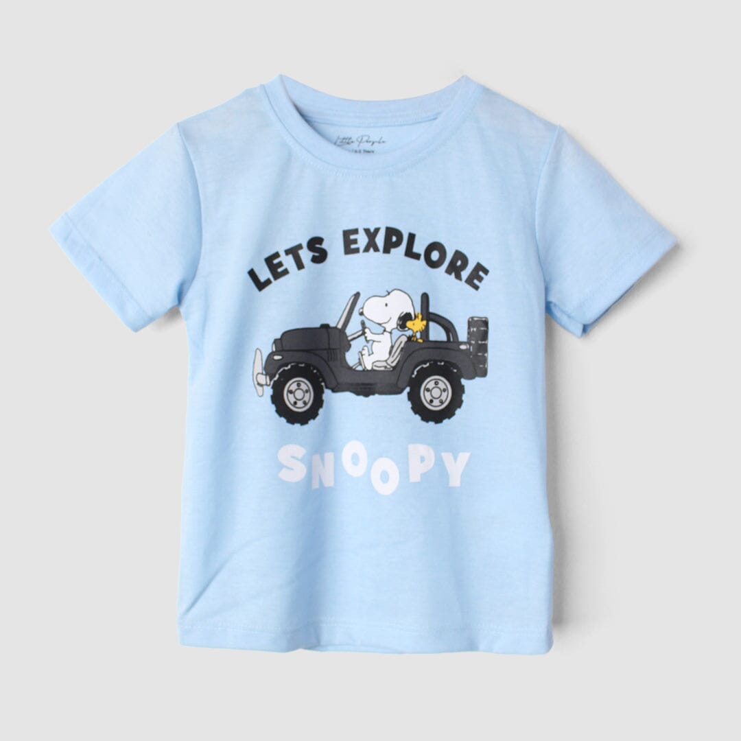 Desire Blue Themed Boys T-Shirt T-Shirt Iluvlittlepeople 3-6 Months Blue Summer