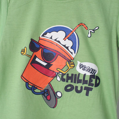Stylish Green Themed Boys T-Shirt T-Shirt Iluvlittlepeople 