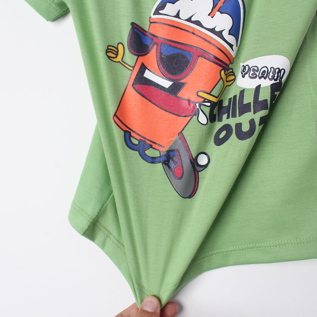 Stylish Green Themed Boys T-Shirt T-Shirt Iluvlittlepeople 