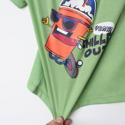 Stylish Green Themed Boys T-Shirt T-Shirt Iluvlittlepeople 