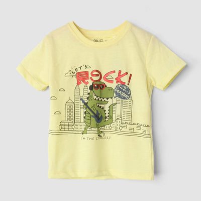 Smart Yellow Themed Boys T-Shirt T-Shirt Iluvlittlepeople 3-6 Months Yellow Summer