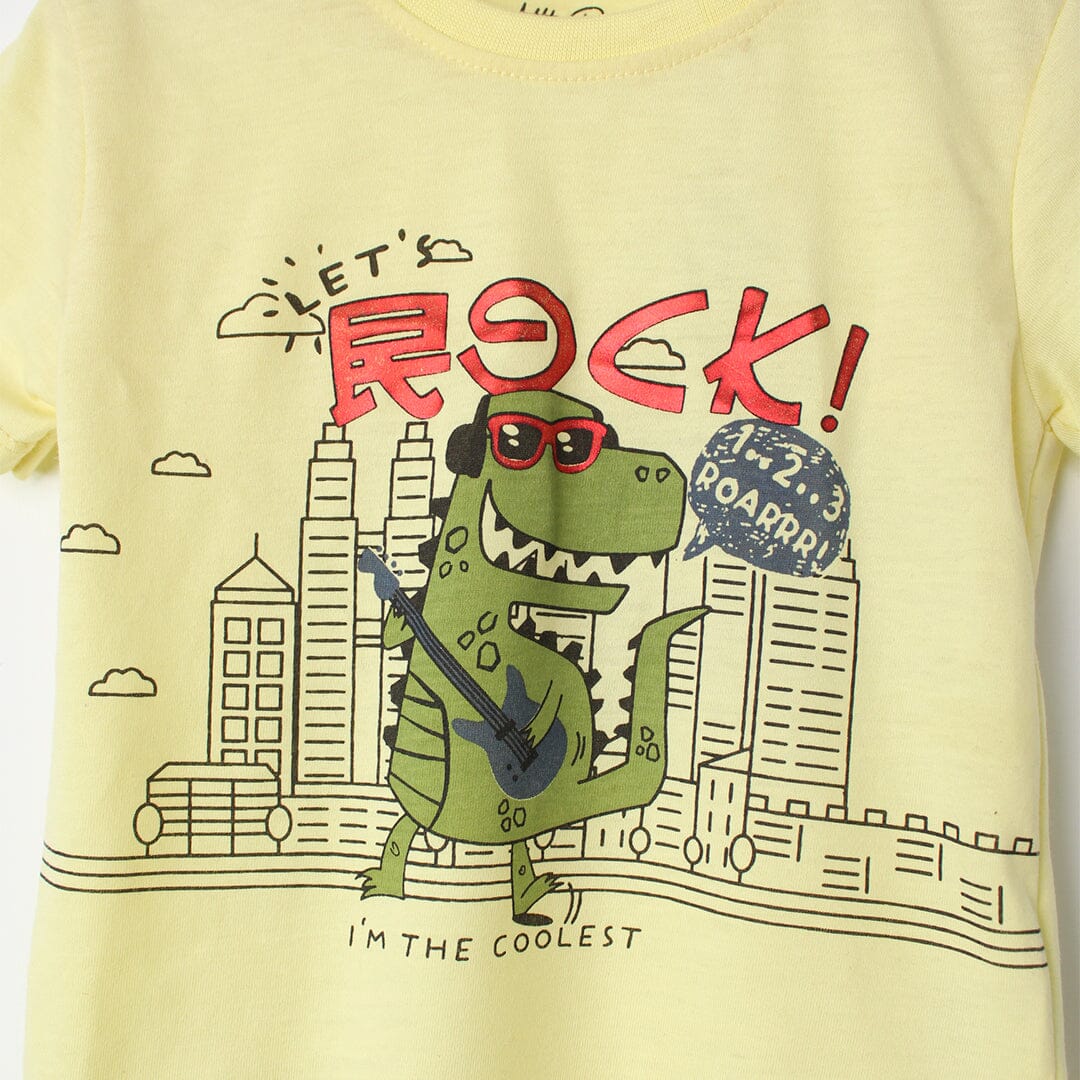 Smart Yellow Themed Boys T-Shirt T-Shirt Iluvlittlepeople 