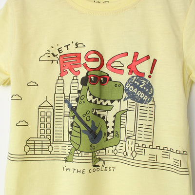 Smart Yellow Themed Boys T-Shirt T-Shirt Iluvlittlepeople 