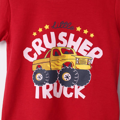 Stylish Red Themed Boys T-Shirt T-Shirt Iluvlittlepeople 