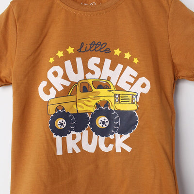 Fancy Mustard Themed Boys T-Shirt T-Shirt Iluvlittlepeople 
