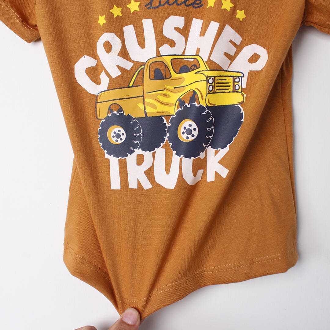 Fancy Mustard Themed Boys T-Shirt T-Shirt Iluvlittlepeople 