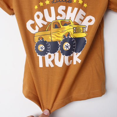 Fancy Mustard Themed Boys T-Shirt T-Shirt Iluvlittlepeople 