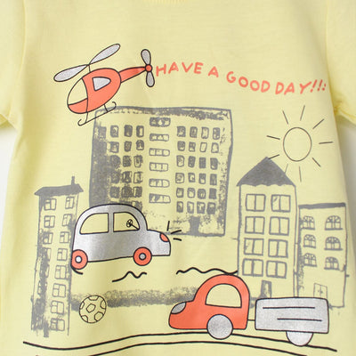 Smart Yellow Themed Boys T-Shirt T-Shirt Iluvlittlepeople 