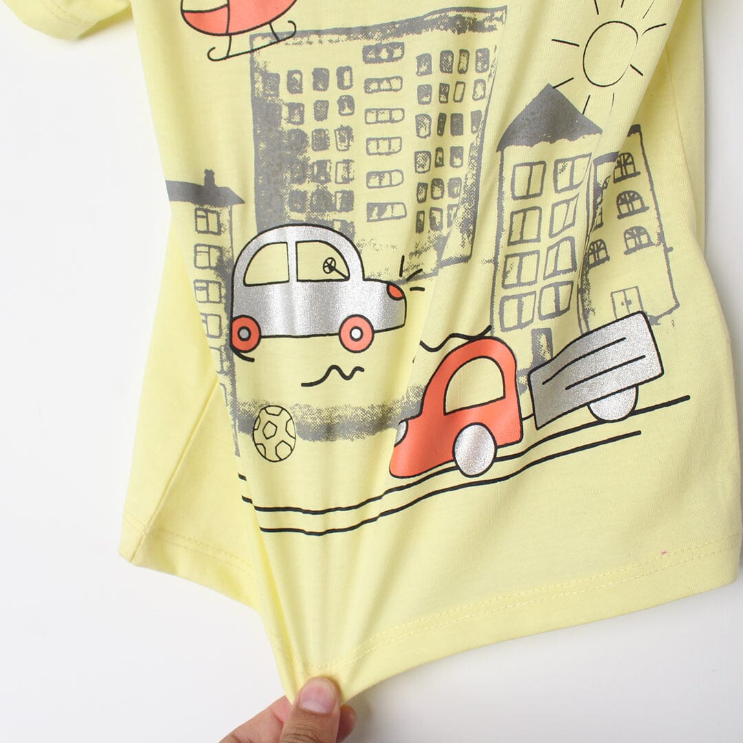 Smart Yellow Themed Boys T-Shirt T-Shirt Iluvlittlepeople 