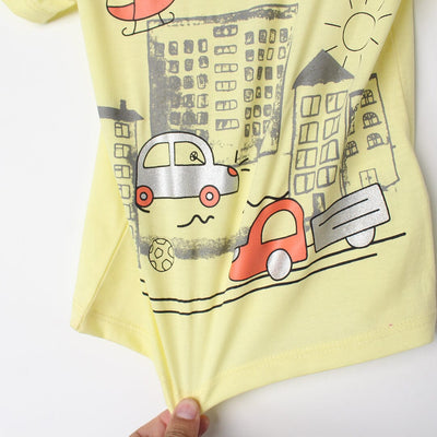 Smart Yellow Themed Boys T-Shirt T-Shirt Iluvlittlepeople 