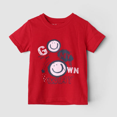 Dashing Red Themed Boys T-Shirt T-Shirt Iluvlittlepeople 3-6 Months Red Summer