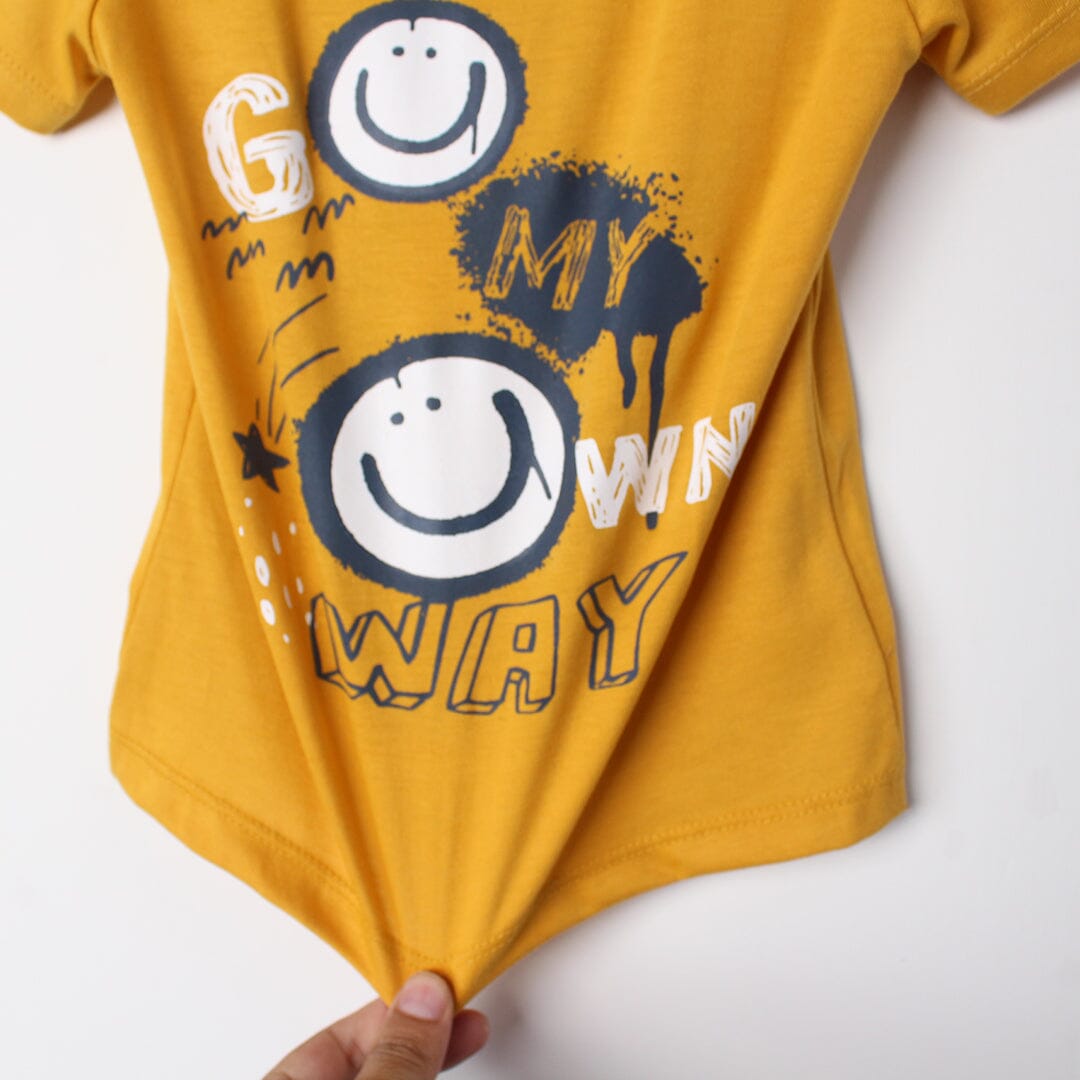 Stylish Yellow Themed Boys T-Shirt T-Shirt Iluvlittlepeople 