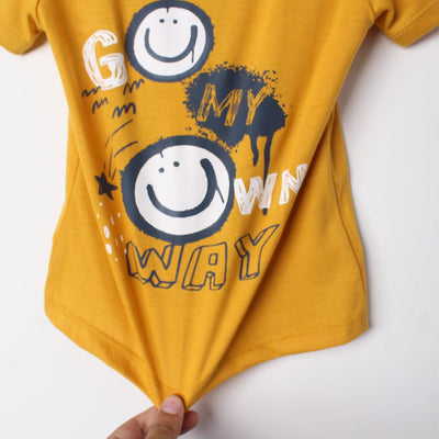 Stylish Yellow Themed Boys T-Shirt T-Shirt Iluvlittlepeople 