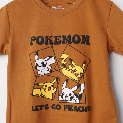 Fancy Mustard Themed Boys T-Shirt T-Shirt Iluvlittlepeople 