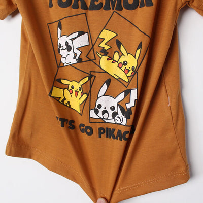 Fancy Mustard Themed Boys T-Shirt T-Shirt Iluvlittlepeople 