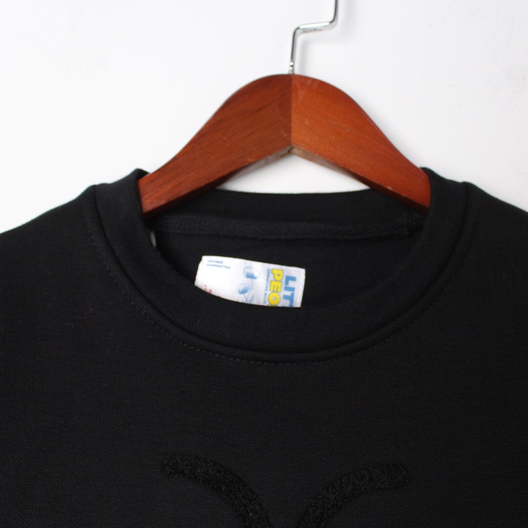 Stylish Black Themed Boys Sweatshirt Sweatshirt Iluvlittlepeople 