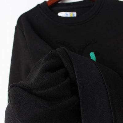 Stylish Black Themed Boys Sweatshirt Sweatshirt Iluvlittlepeople 