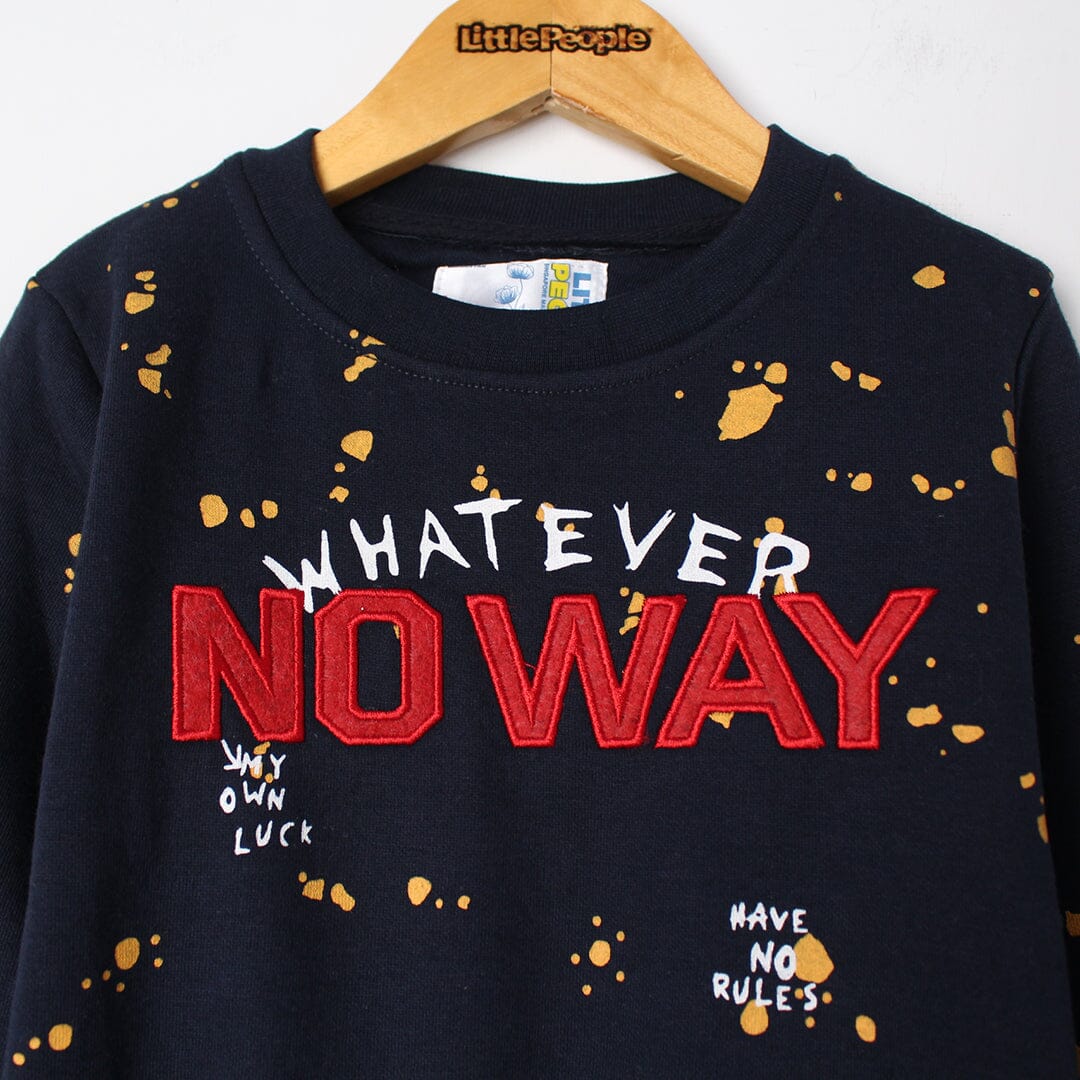 Desire Blue Themed Boys Sweatshirt Sweatshirt Iluvlittlepeople 