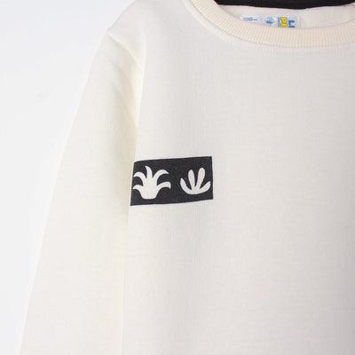 Inspire Off White Themed Boys Sweatshirt Sweatshirt Iluvlittlepeople 
