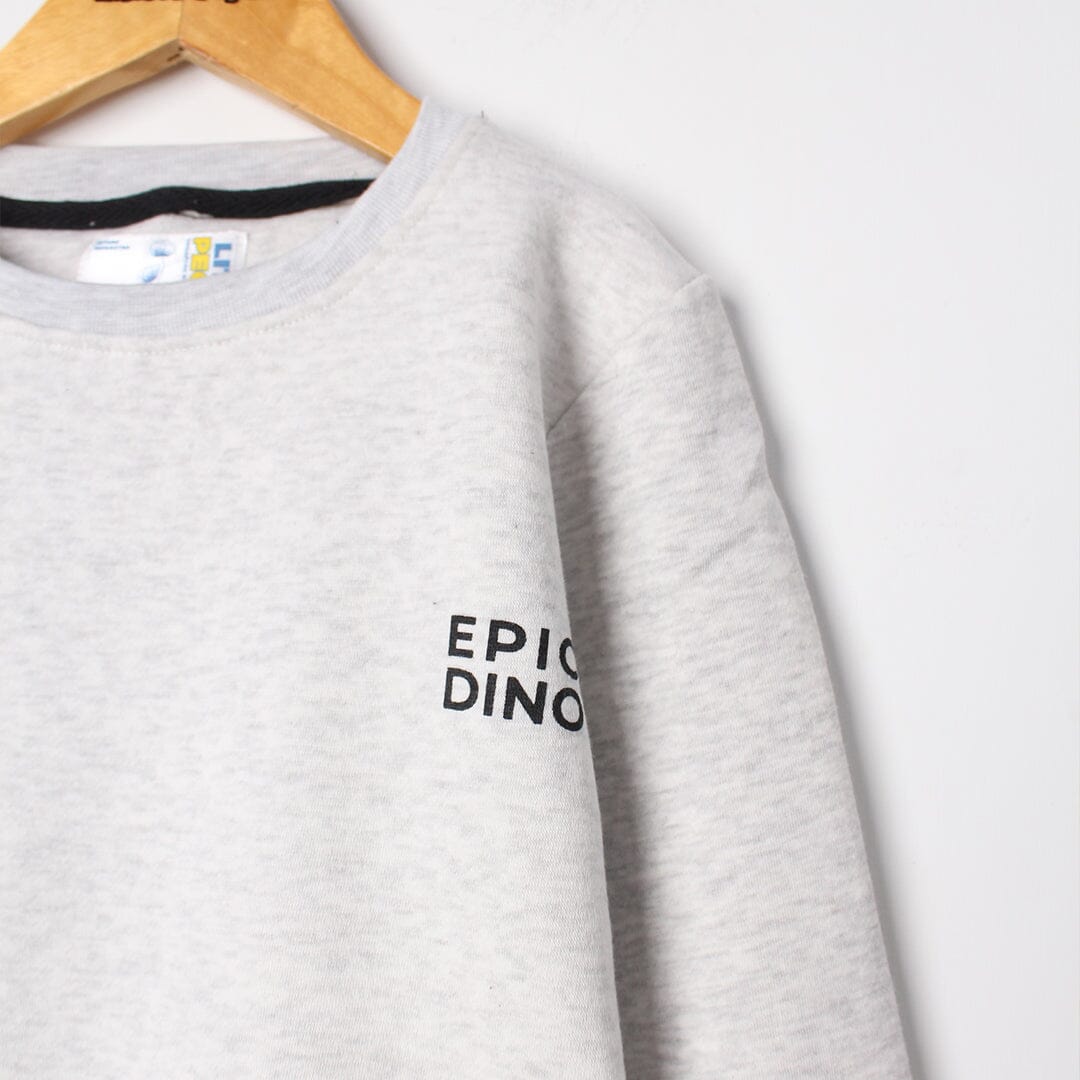 Decent Grey Themed Boys Sweatshirt Sweatshirt Iluvlittlepeople 