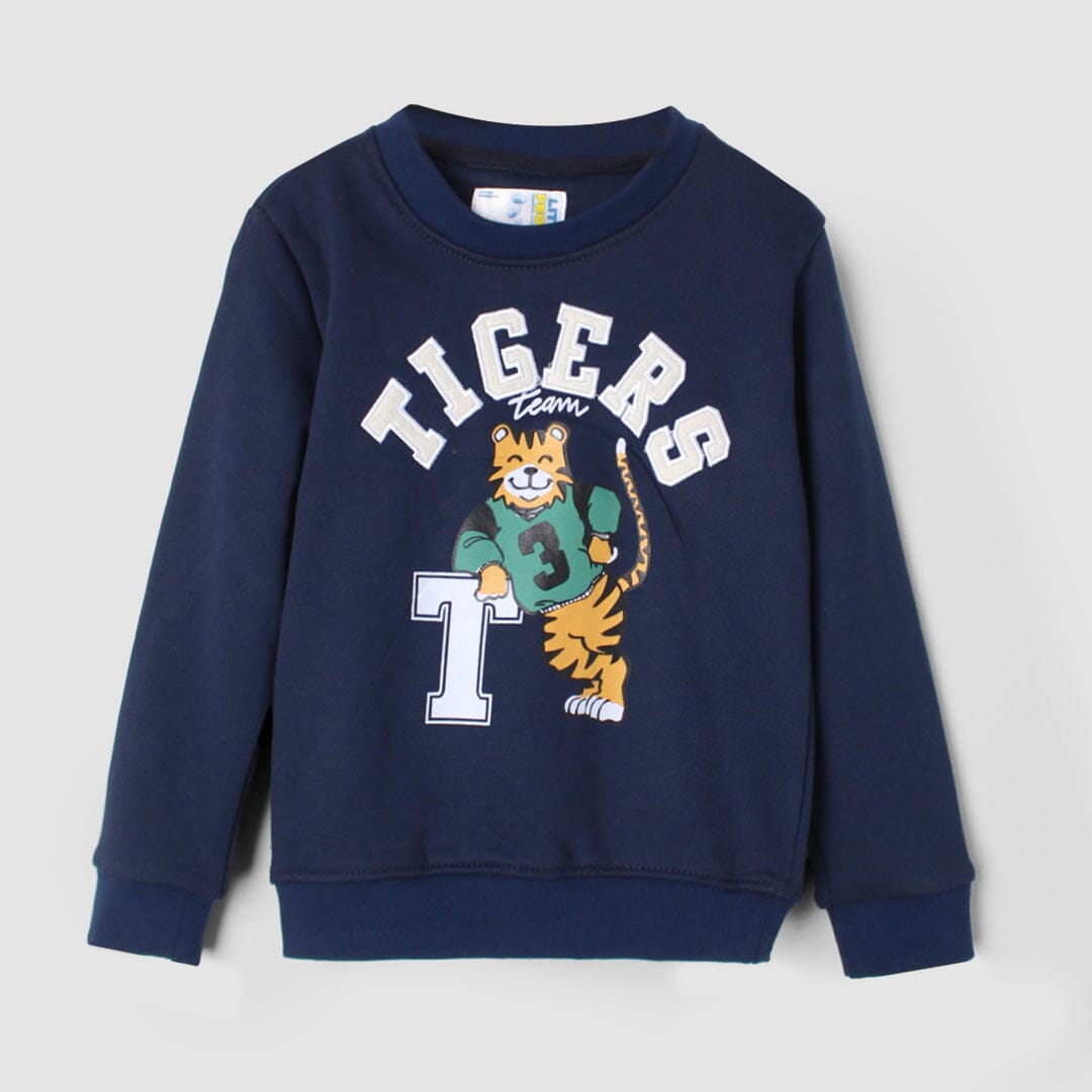 Dream Blue Themed Boys Sweatshirt Sweatshirt Iluvlittlepeople 2-3 Years Blue Winter