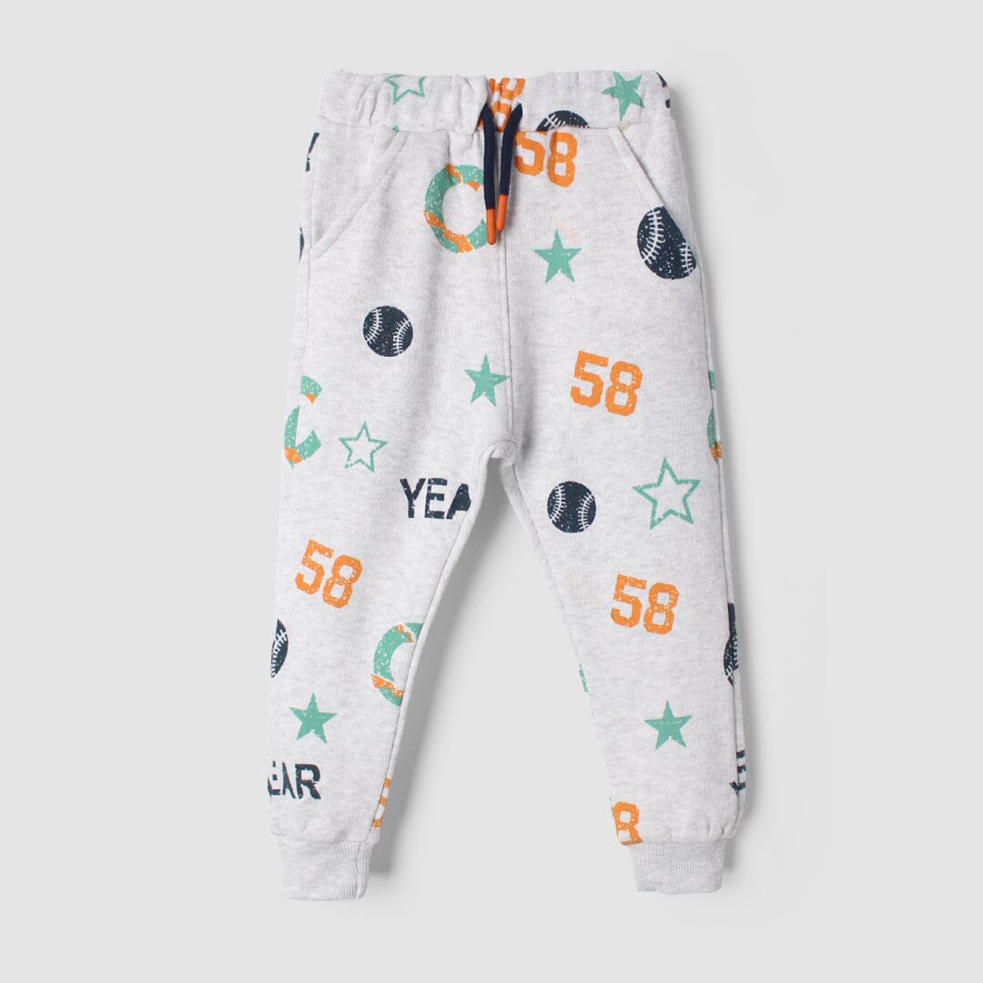Pearly Grey Themed Kids Trouser Trouser Iluvlittlepeople 6-9 Months Grey Winter