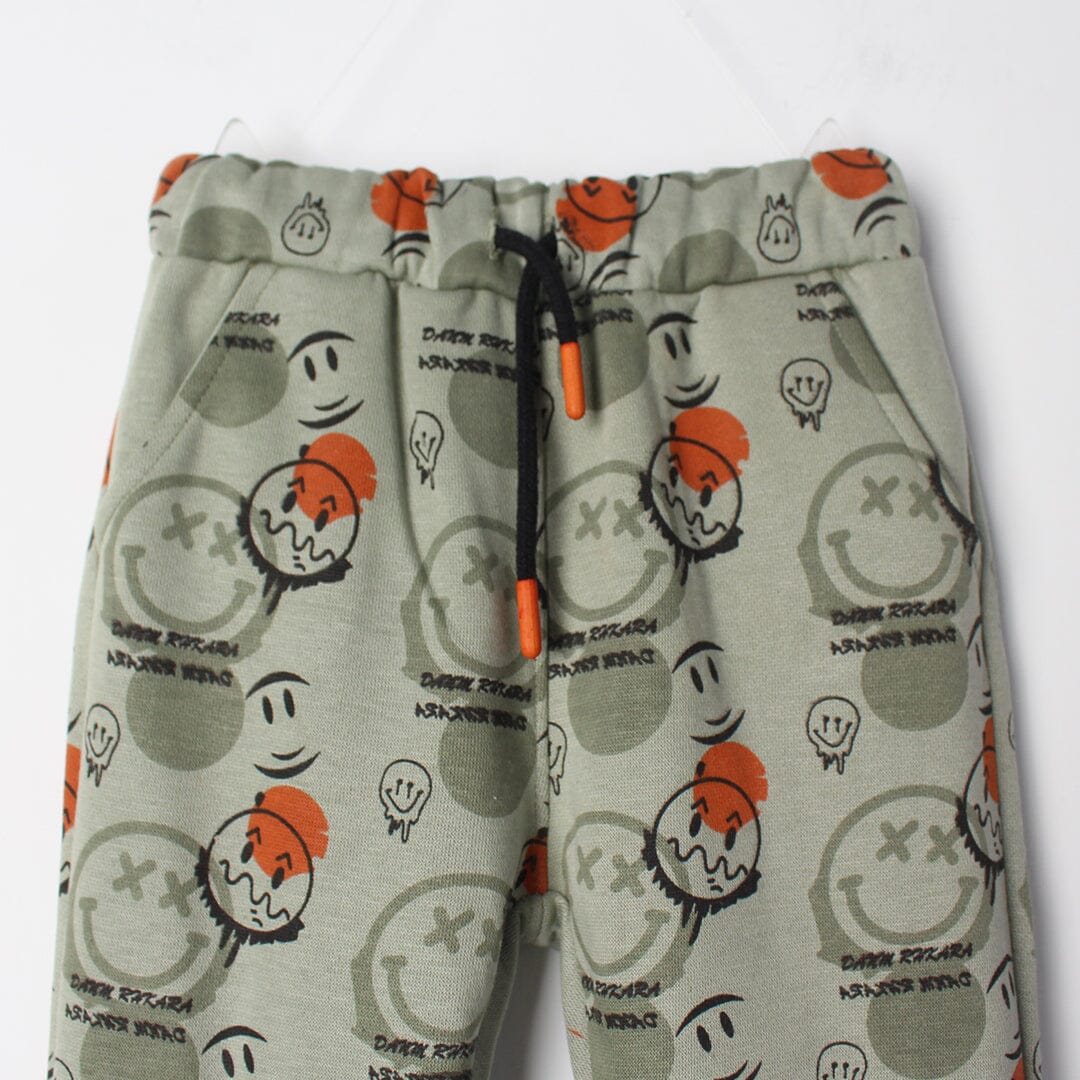 Leafy Green Themed Kids Trouser Trouser Iluvlittlepeople 