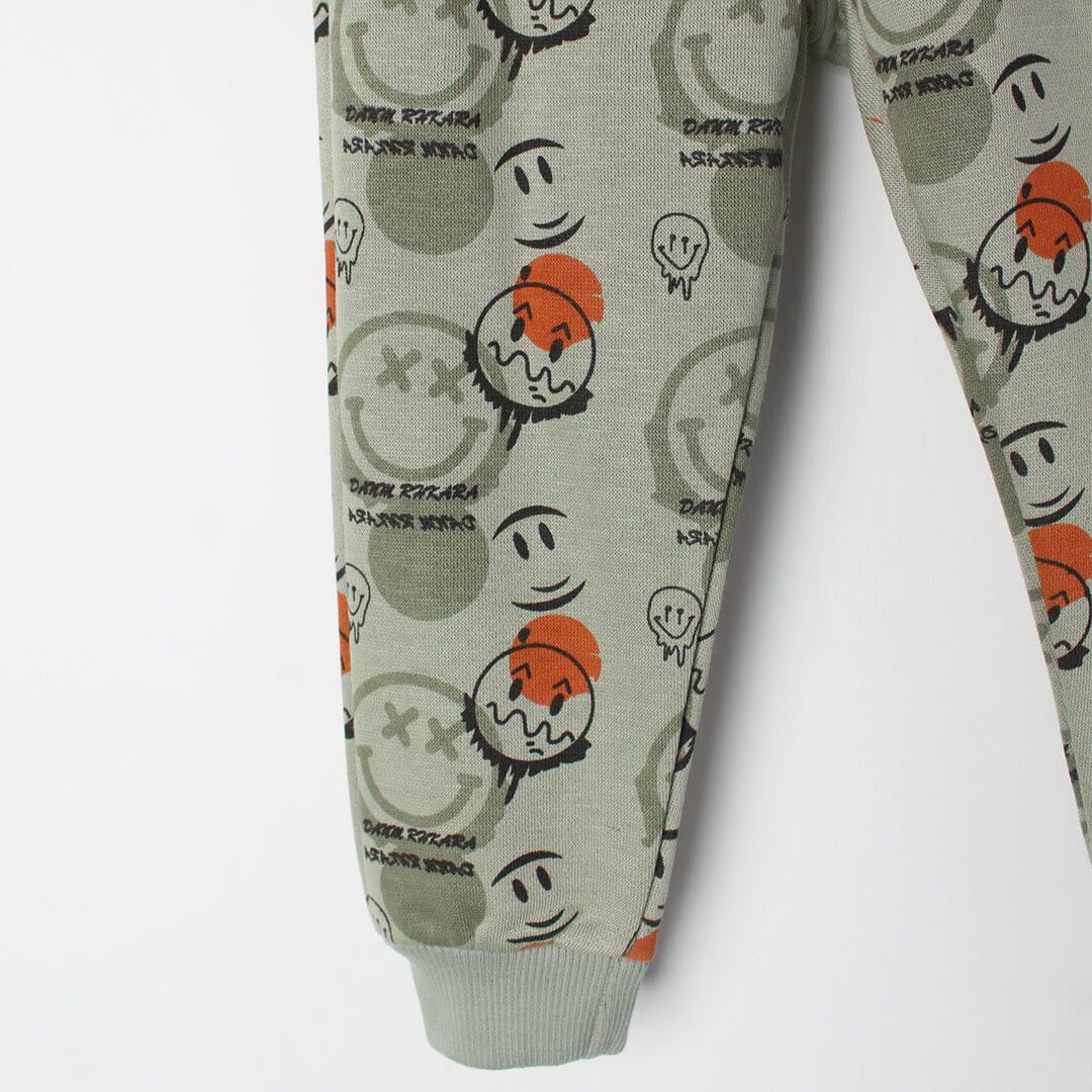 Leafy Green Themed Kids Trouser Trouser Iluvlittlepeople 
