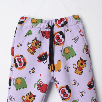 Plum Purple Themed Girls Trouser Trouser Iluvlittlepeople 