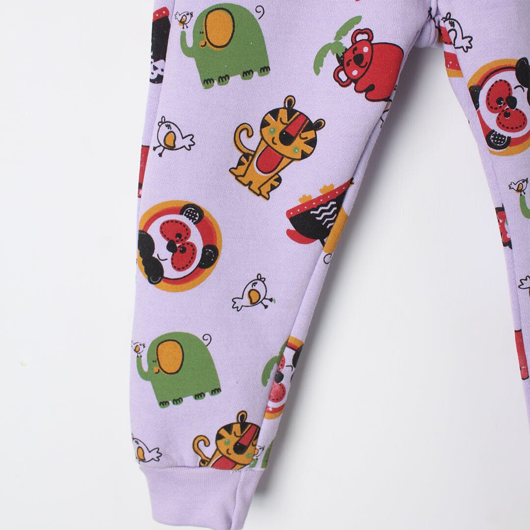 Plum Purple Themed Girls Trouser Trouser Iluvlittlepeople 