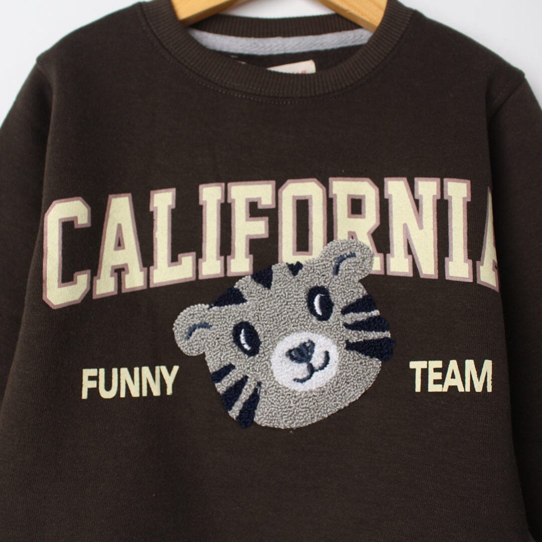 Admire Green Themed Kids Sweatshirt Sweatshirt Iluvlittlepeople 
