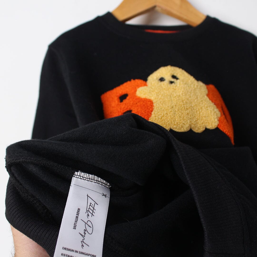 Pitch Black Themed Kids Sweatshirt Sweatshirt Iluvlittlepeople 
