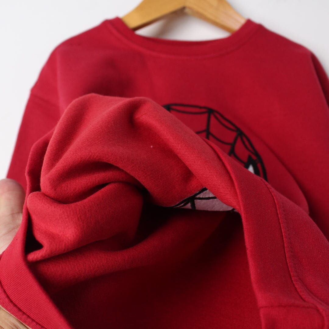 SpiderMan Themed Kids Sweatshirt Sweatshirt Iluvlittlepeople 