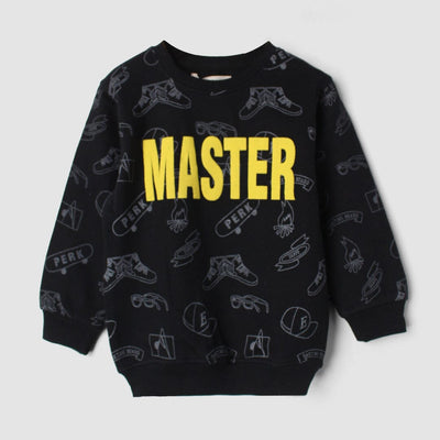 Sable Black Themed Kids Sweatshirt Sweatshirt Iluvlittlepeople 6-9 Months Black Winter