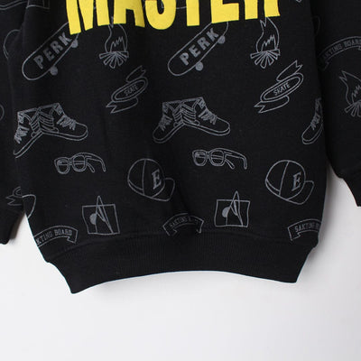 Sable Black Themed Kids Sweatshirt Sweatshirt Iluvlittlepeople 