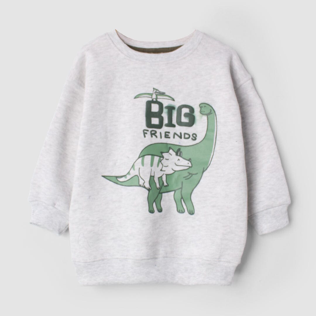 Desire Grey Themed Kids Sweatshirt Sweatshirt Iluvlittlepeople 6-9 Months Grey Winter