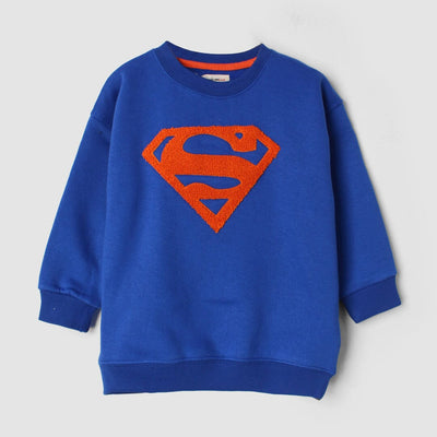Inspired SuperMan Themed Kids Sweatshirt Sweatshirt Iluvlittlepeople 6-9 Months Blue Winter