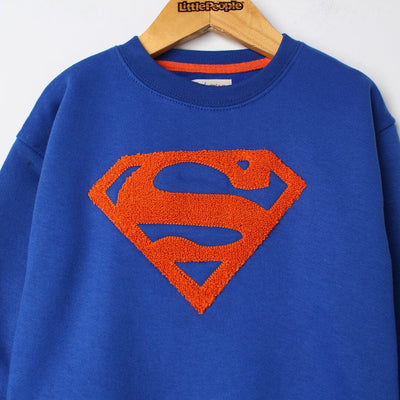 Inspired SuperMan Themed Kids Sweatshirt Sweatshirt Iluvlittlepeople 