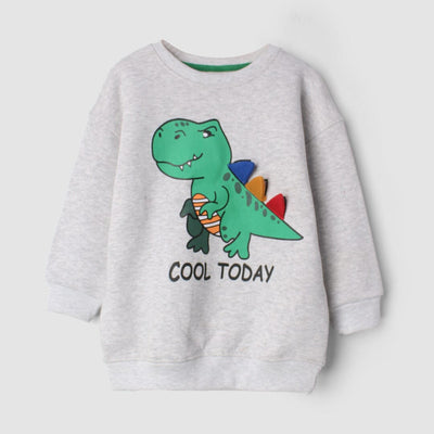 Desire Grey Themed Kids Sweatshirt Sweatshirt Iluvlittlepeople 6-9 Months Grey Winter