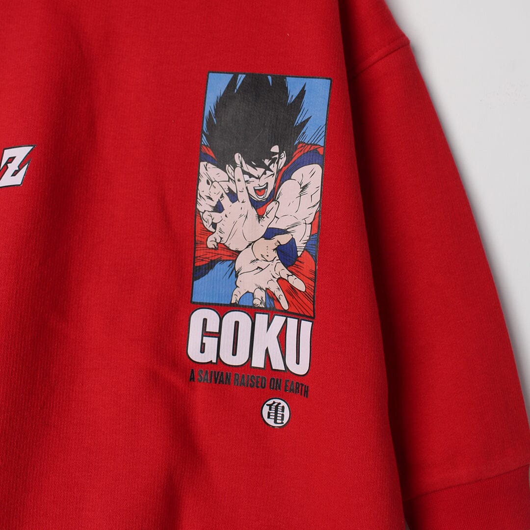 Redish Goku Themed Kids Sweatshirt Sweatshirt Iluvlittlepeople 