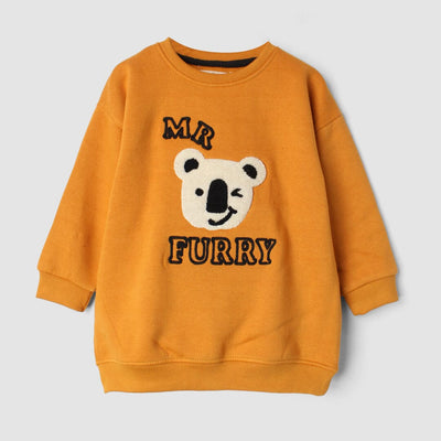 Amber Yellow Themed Kids Sweatshirt Sweatshirt Iluvlittlepeople 6-9 Months Yellow Winter