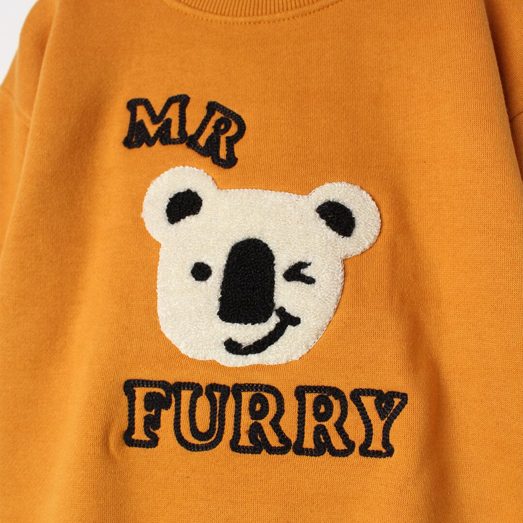 Amber Yellow Themed Kids Sweatshirt Sweatshirt Iluvlittlepeople 