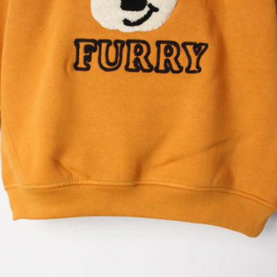 Amber Yellow Themed Kids Sweatshirt Sweatshirt Iluvlittlepeople 