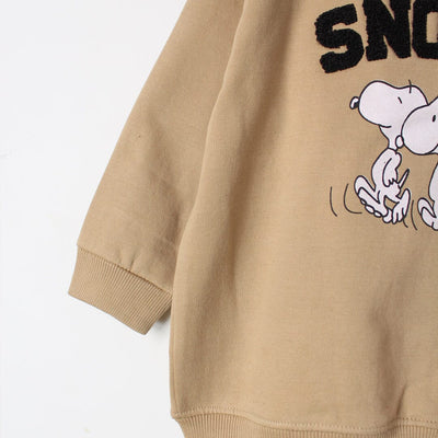 Snoopy Brown Themed Kids Sweatshirt Sweatshirt Iluvlittlepeople 