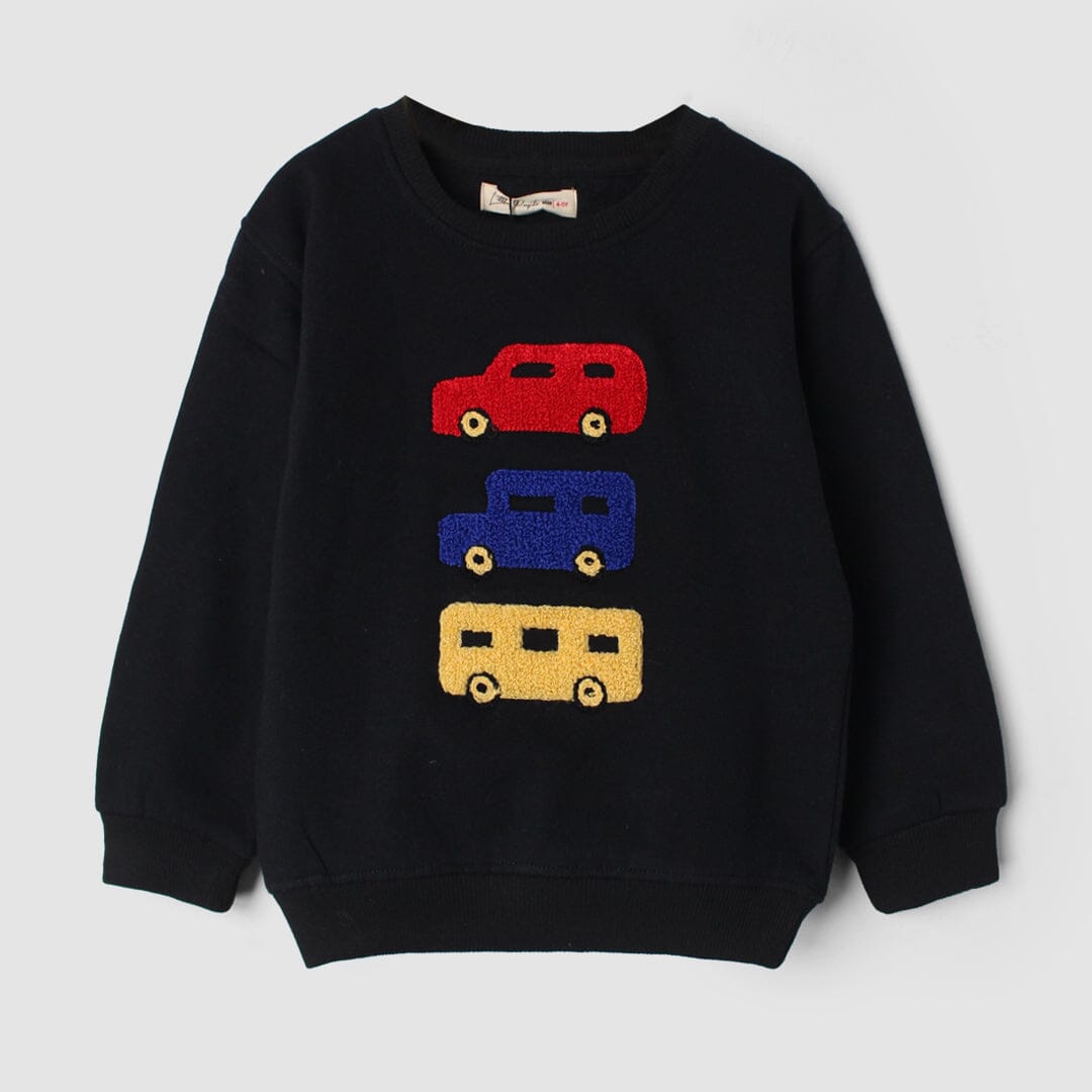 Sable Black Themed Kids Sweatshirt Sweatshirt Iluvlittlepeople 6-9 Months Black Winter