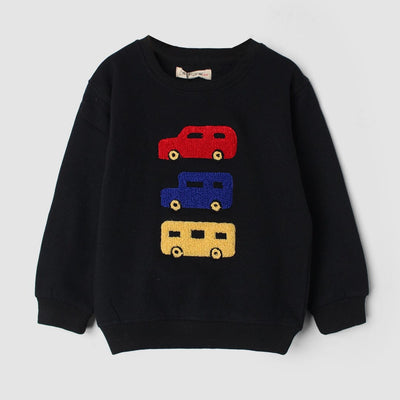 Sable Black Themed Kids Sweatshirt Sweatshirt Iluvlittlepeople 6-9 Months Black Winter