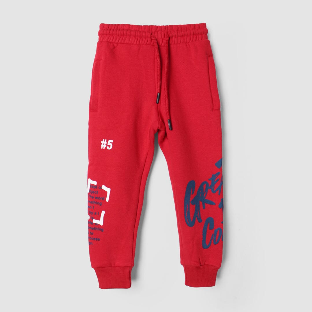 Ruby Red Themed Boys Trouser Trouser Iluvlittlepeople 2-3 Years Red Winter