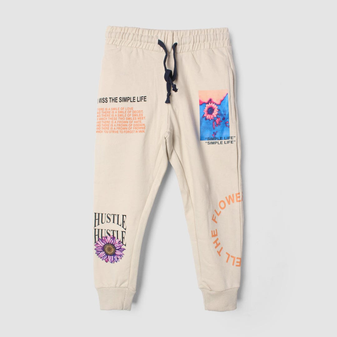 Stylish Off White Themed Boys Trouser Trouser Iluvlittlepeople 2-3 Years Off White Winter