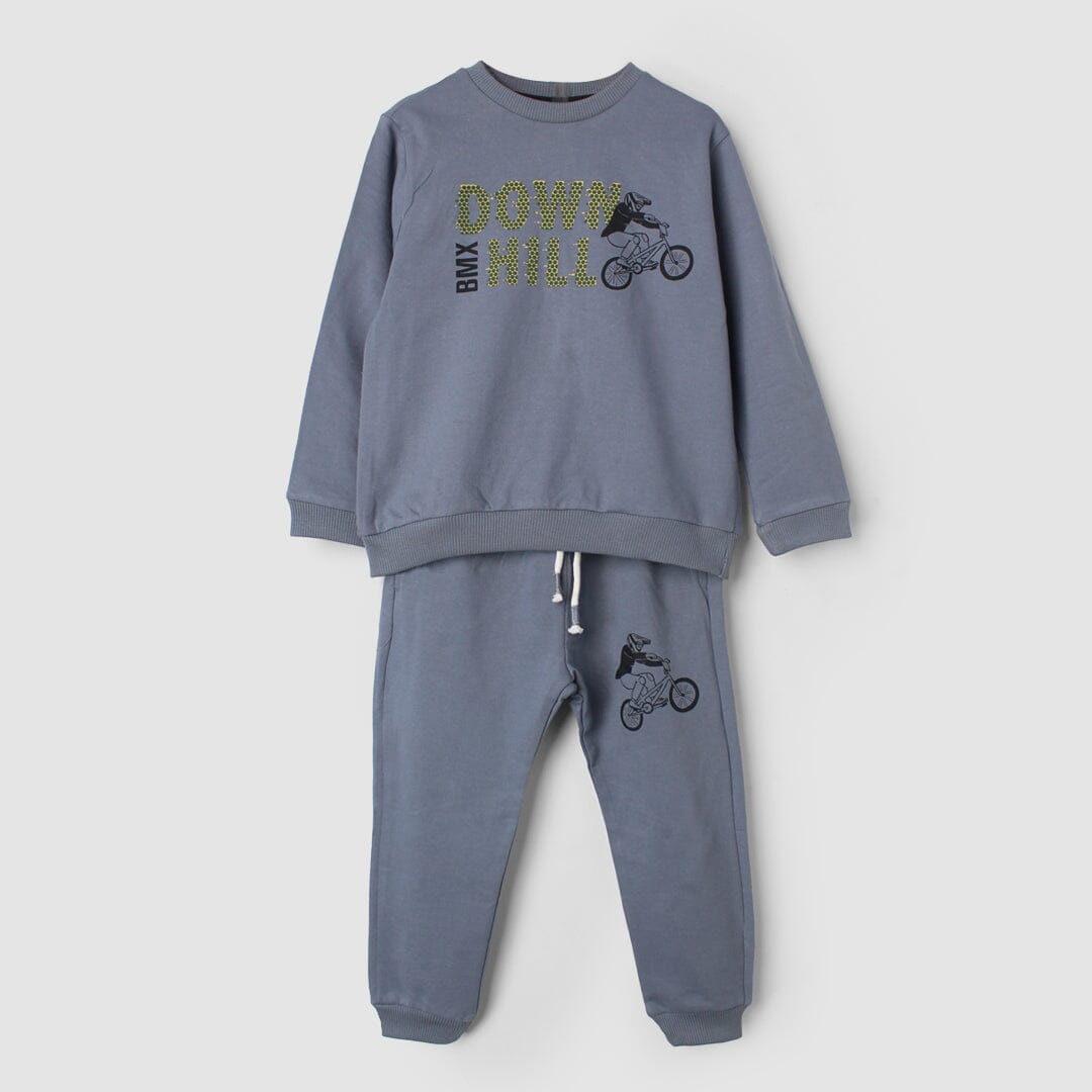 2Pc Stylish Grey Themed For Boys 2Pc Set Iluvlittlepeople 6-9 Months Winter Grey